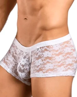 Malebasics Mbl78 Lace Trunks White Lace