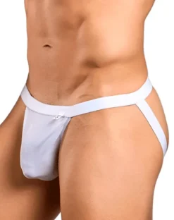 Malebasics Mbl82 Sexy Jockstrap White Mesh