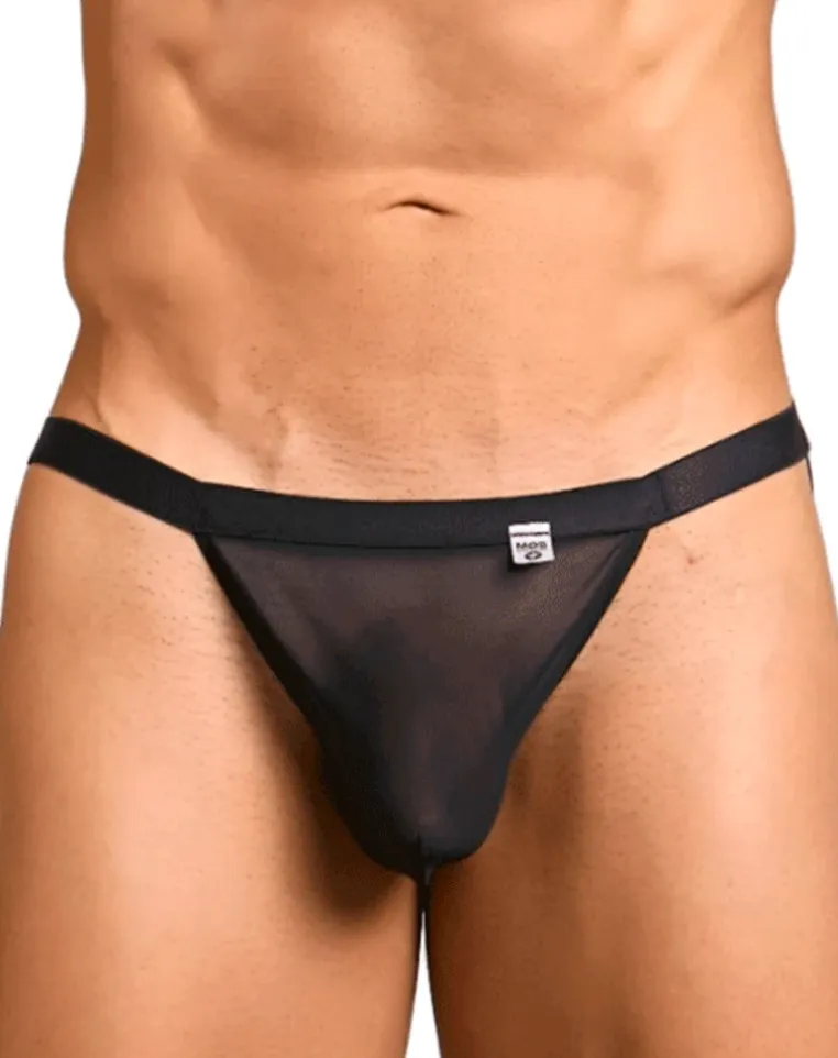 Malebasics Mbl85 Y Sexy Thongs Black Mesh