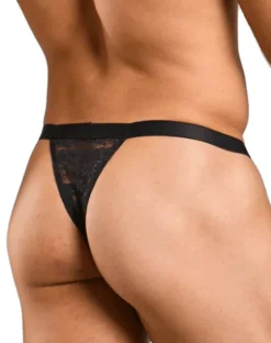 Malebasics Mbl85 Y Sexy Thongs Black Lace