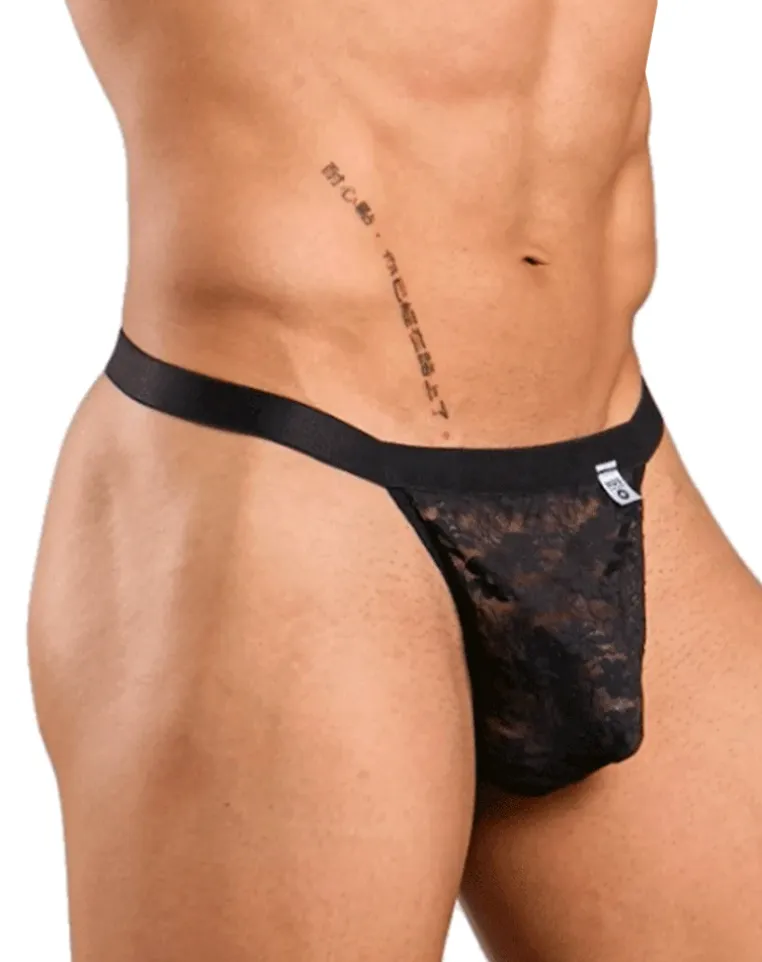 Malebasics Mbl85 Y Sexy Thongs Black Lace