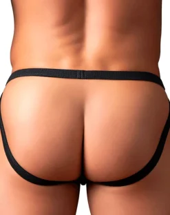 Male Power 388-11c Fishnet 2 Jockstrap Black