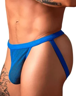 Male Power 388-11c Fishnet 2 Jockstrap Royal