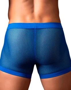 Male Power 152-11c Fishnet 2 Pouch Short Royal