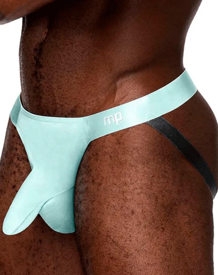 Male Power 399-281 Easy Breezy Jock Sleeve Aqua