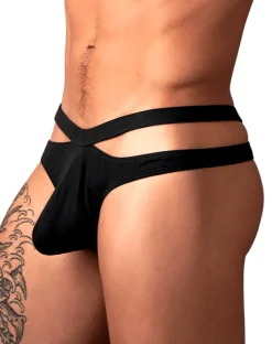 Male Power 237-308 Eco Cozy Cutout Thong Black