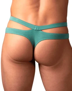Male Power 237-308 Eco Cozy Cutout Thong Green