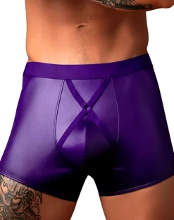 Male Power 152-302 Eggplant Crossover Short Plum