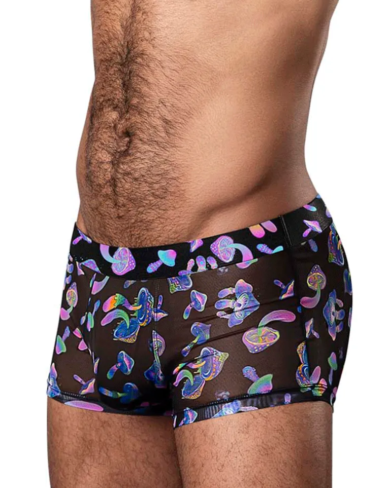 Male Power 145-294 Hazy Dayz Pouch Short Mushrooms