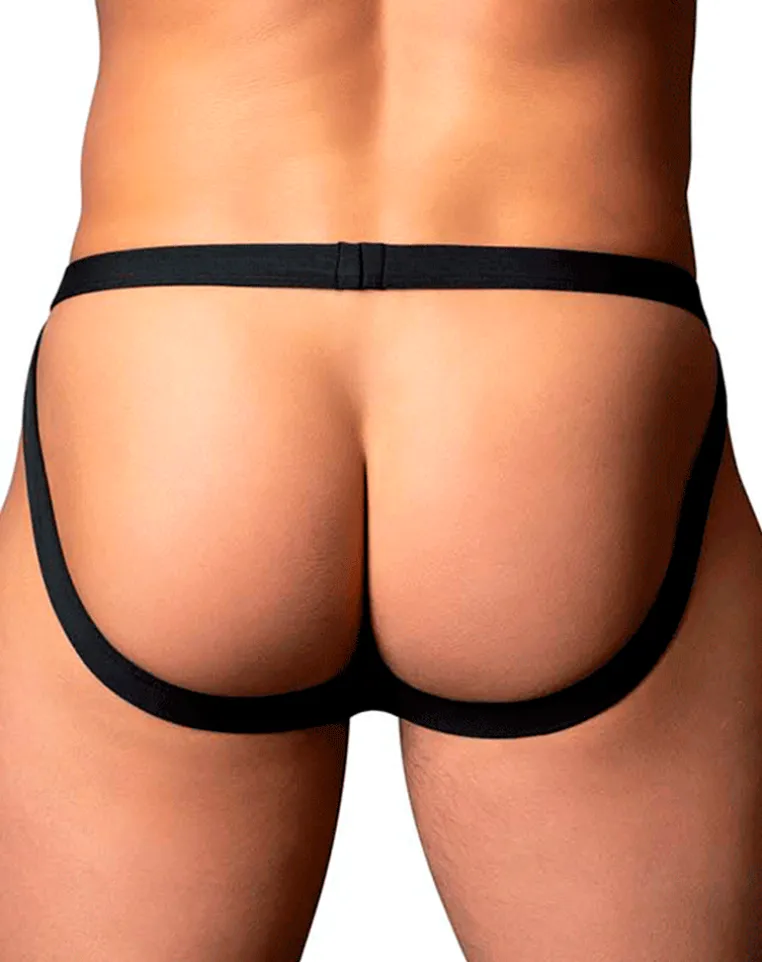 Male Power 349-300 Hot Mesh Jock Black-red