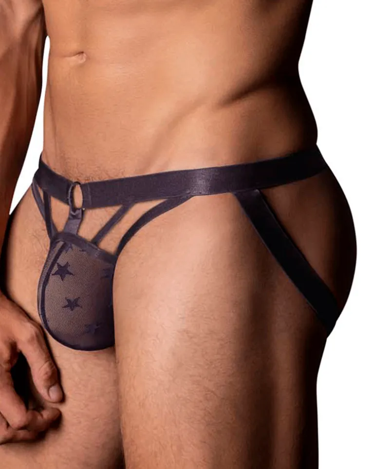 Male Power 386-291 Love Star Jock With Ring Purple