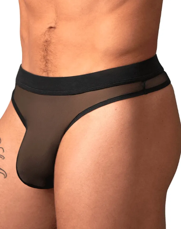 Male Power 442-307 Mesh 2 Bong Thong Black