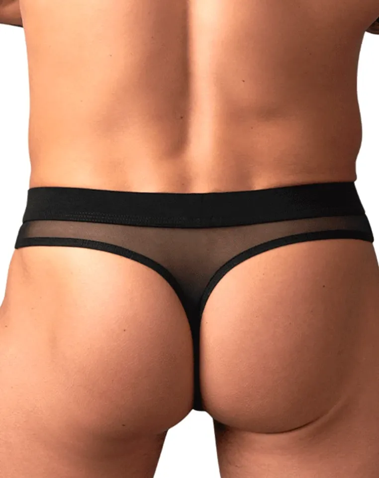 Male Power 442-307 Mesh 2 Bong Thong Black