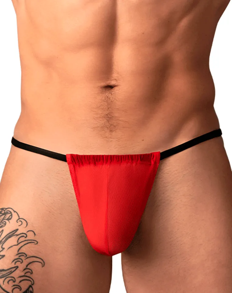 Male Power 450-307 Mesh 2 G-string Red