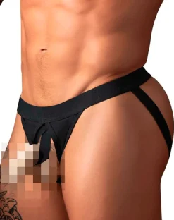 Male Power 348-304 Open Ended Jock Black