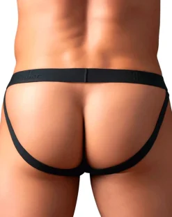 Male Power 348-304 Open Ended Jock Black