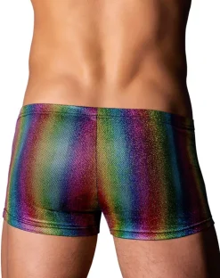 Male Power 132-297 Pack N Play Pocket Short Rainbow