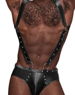 Male Power Pak-154 Fetish Uranus Jockstrap Black
