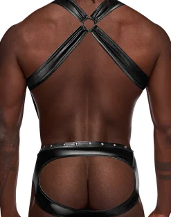 Male Power Pak-154 Fetish Uranus Jockstrap Black