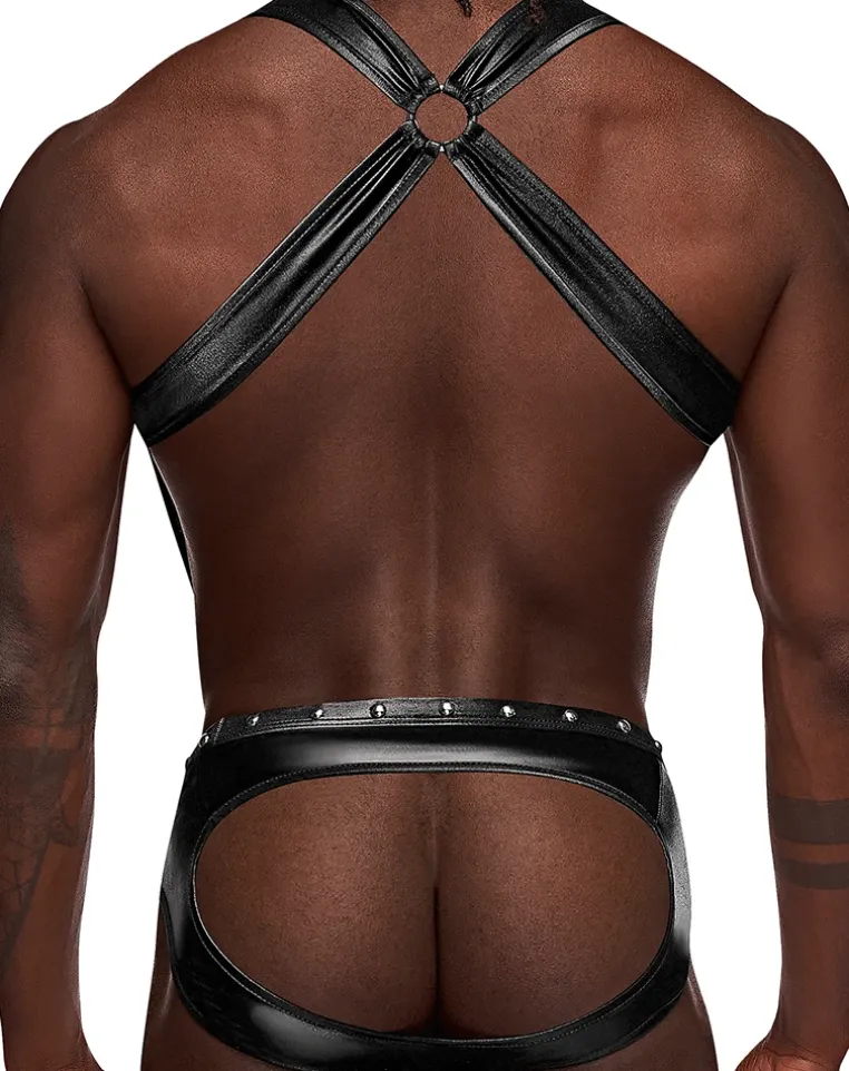 Male Power Pak-154 Fetish Uranus Jockstrap Black