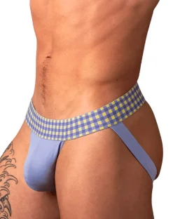 Male Power 350-306 So Comfy Gingham Jock Purple