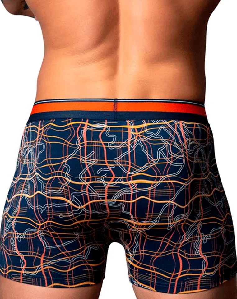 Male Power 160-299 Soo Cumfy Boxer Brief Navy-orange
