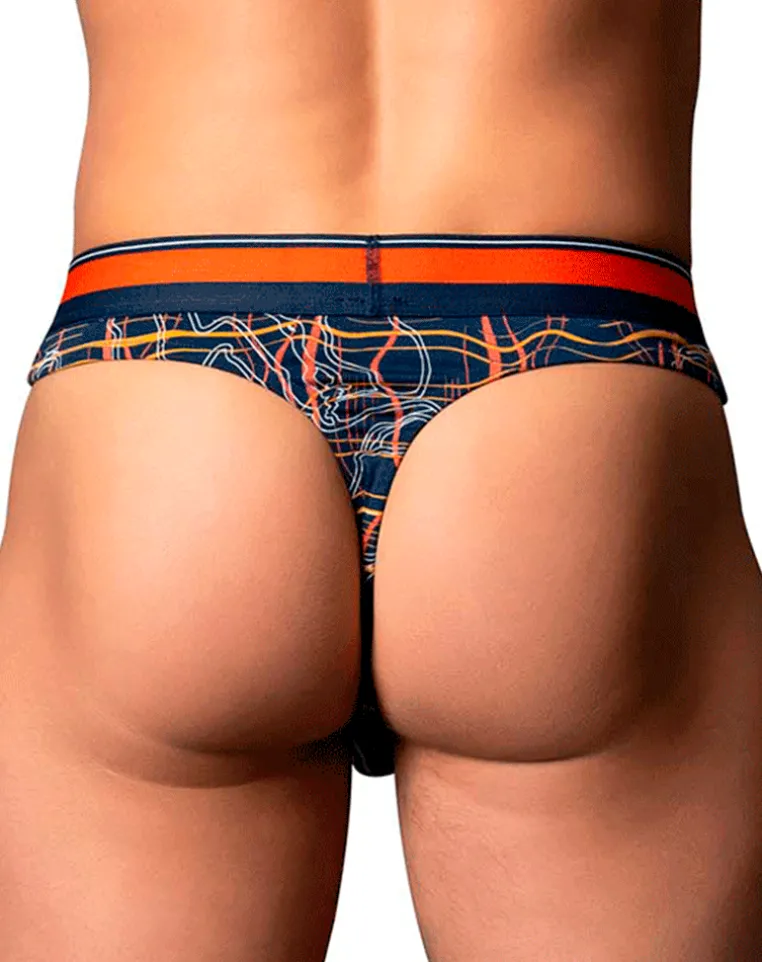 Male Power 412-299 Soo Cumfy Thong Navy-orange