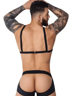 Pikante 1086 Hard Harness Jockstrap Black