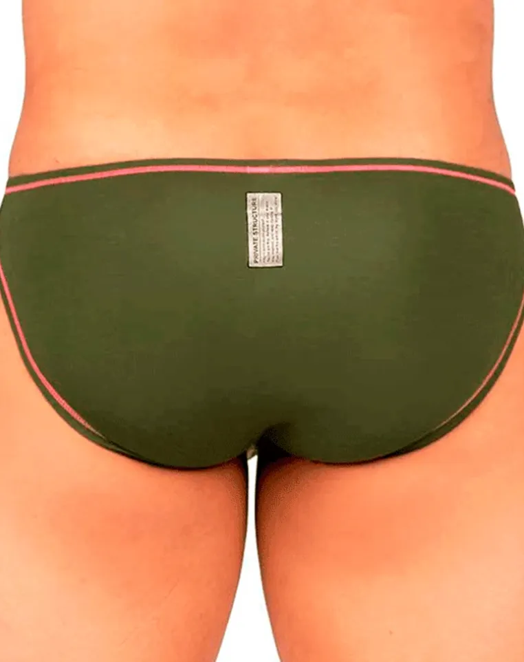 Private Structure Epus4563 Prime Eutopia Bikini Brief Olive