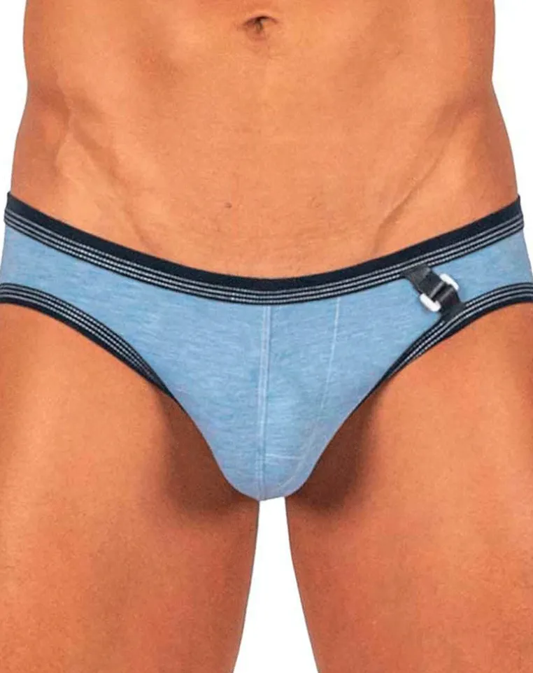 Private Structure Lcut4358 Barn Boy Low Rise Mini Brief Denim