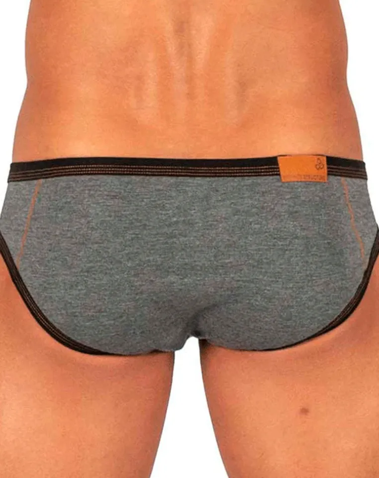 Private Structure Lcut4358 Barn Boy Low Rise Mini Brief Stone Gray