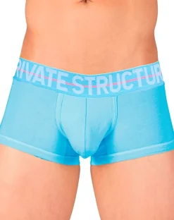 Private Structure Moux4103 Mo Lite Mid Waist Trunks Blue