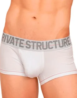 Private Structure Moux4103 Mo Lite Mid Waist Trunks White