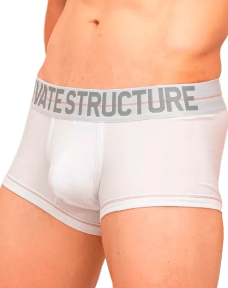 Private Structure Moux4103 Mo Lite Mid Waist Trunks White