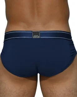 Private Structure Pbuz3748 Platinum Bamboo Contour Briefs Air Force Blue