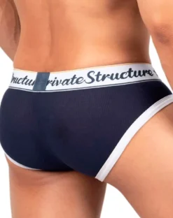 Private Structure Scus4529 Classic Mid Waist Mini Briefs Navy