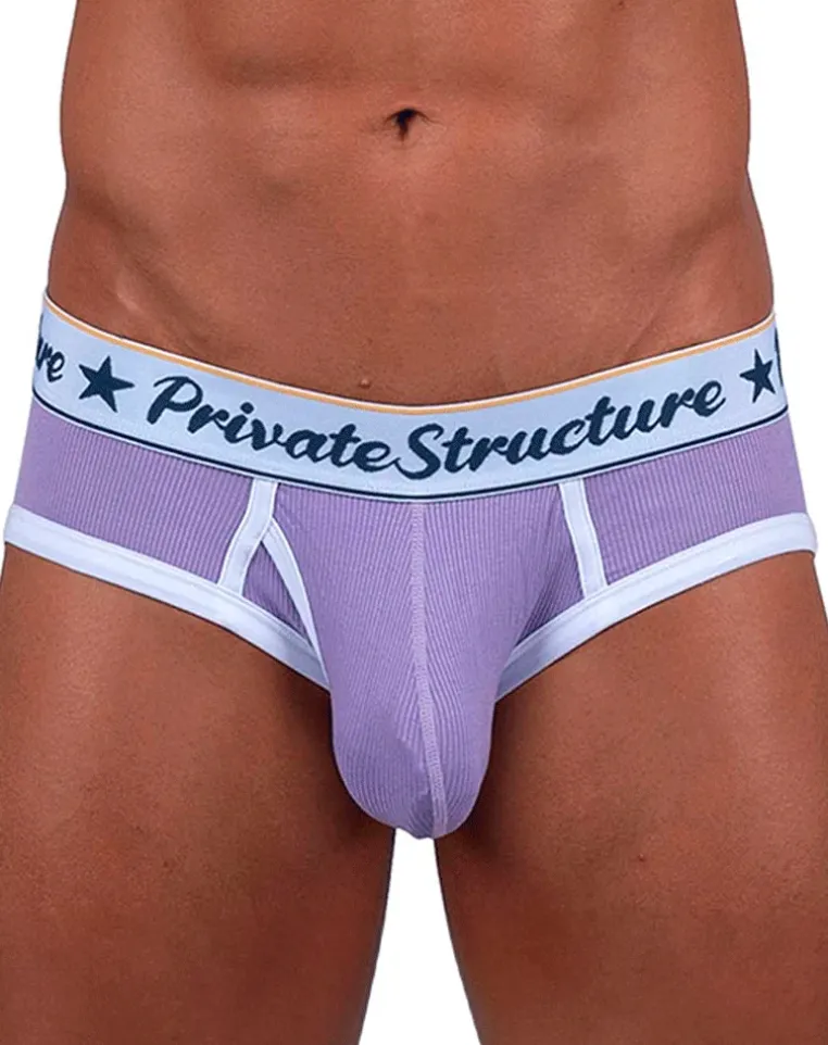 Private Structure Scus4529 Classic Mid Waist Mini Briefs Purple