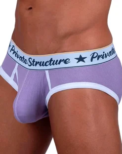 Private Structure Scus4529 Classic Mid Waist Mini Briefs Purple