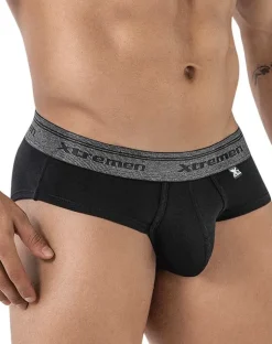 Xtremen 41315 Cotton Blend Briefs Black