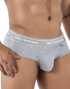 Xtremen 41315 Cotton Blend Briefs Jasper Gray