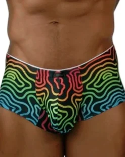 Xtremen 91283 Ultimate Low-rise Rainbow Printed Briefs Labyrinth