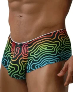 Xtremen 91283 Ultimate Low-rise Rainbow Printed Briefs Labyrinth