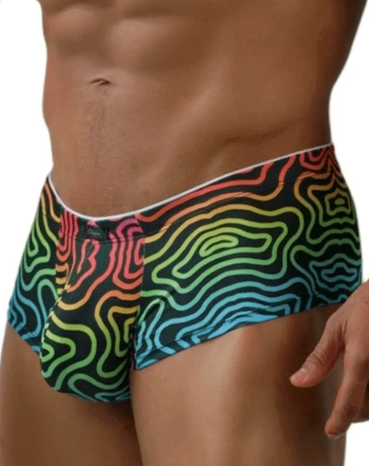 Xtremen 91283 Ultimate Low-rise Rainbow Printed Briefs Labyrinth