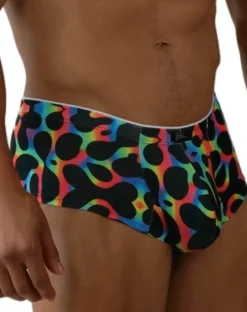 Xtremen 91283 Ultimate Low-rise Rainbow Printed Briefs Mushroom