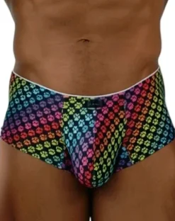 Xtremen 91283 Ultimate Low-rise Rainbow Printed Briefs Paw Print