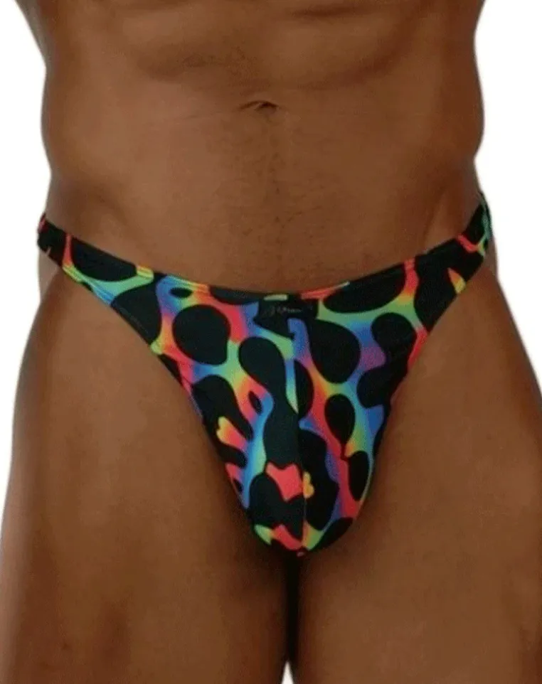 Xtremen 91284 Ultimate Rainbow Expression Men's Thong Mushroom