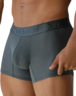 Xtremen 91251 Xtremen Micro-perforated Boxer Briefs Gray