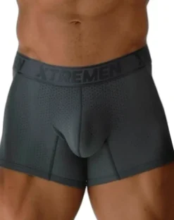 Xtremen 91251 Xtremen Micro-perforated Boxer Briefs Gray