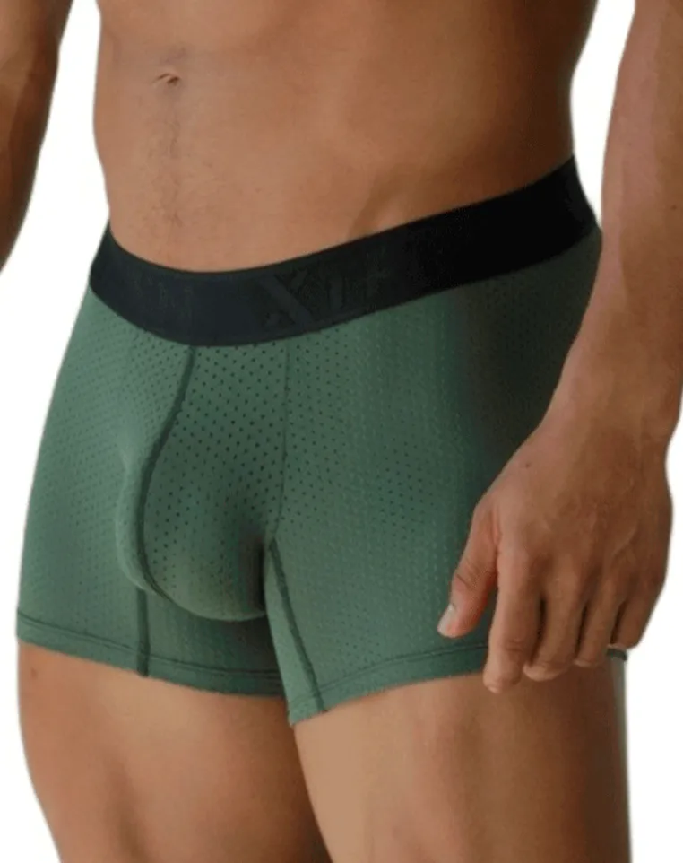 Xtremen 91251 Xtremen Micro-perforated Boxer Briefs Military Green